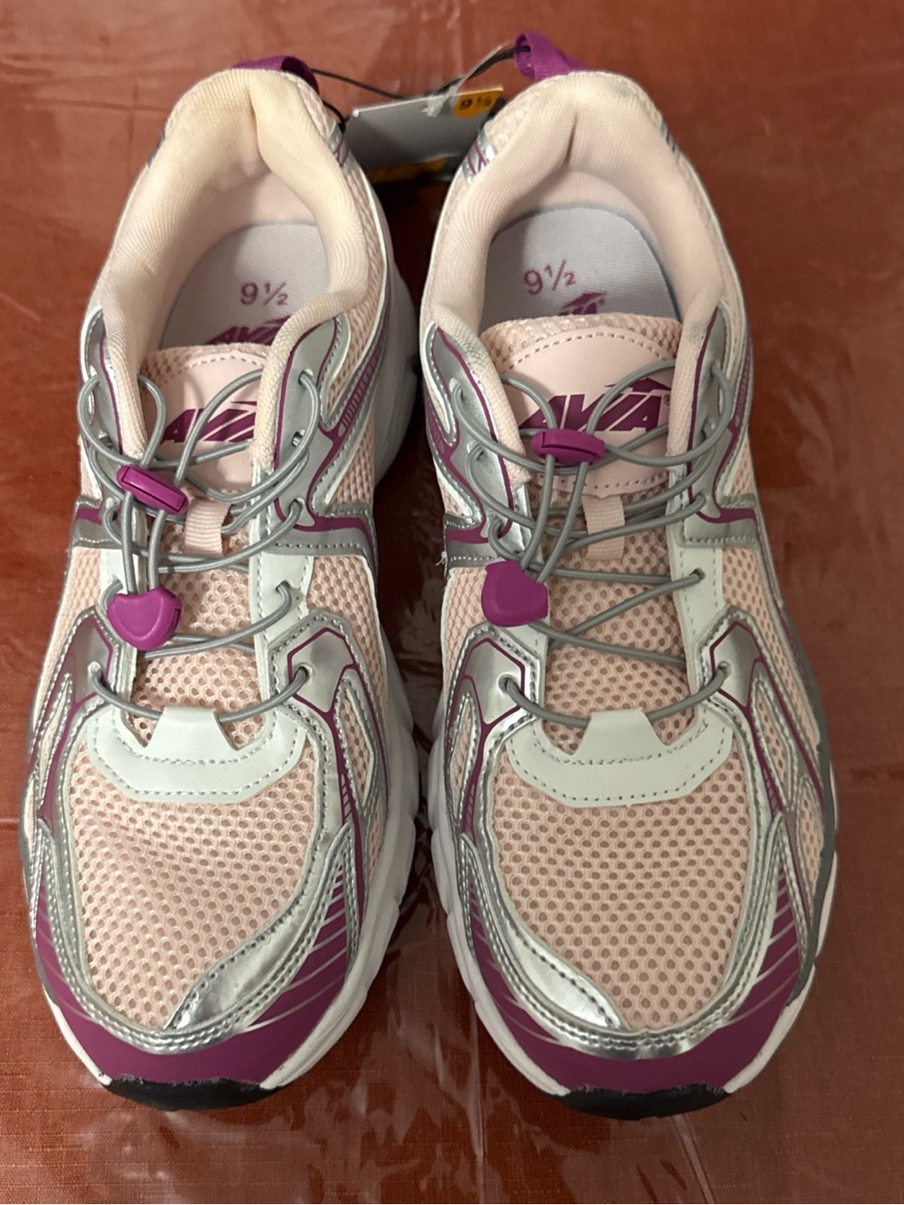 Avia Women's Performance Sport Bungee Athletic Sneakers Sz 9.5 Pink/Purple New